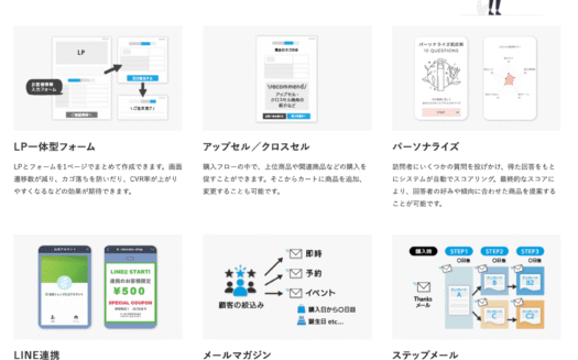 スマレジEC・リピートのUI画面