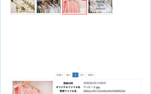 WEBCAS e-mailのUI画面