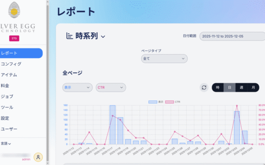 アイジェント・レコメンダーのUI画面