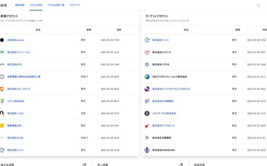 ToviraリードジェネレーターのUI画面
