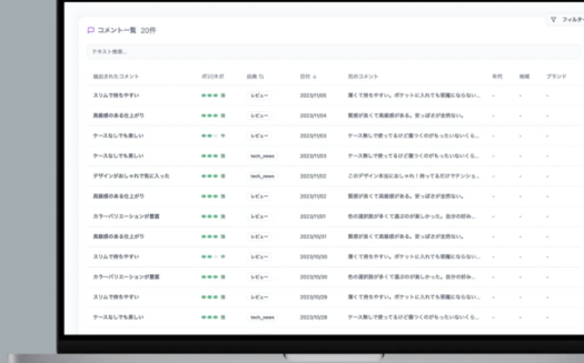 TERUSのUI画面