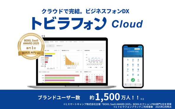 トビラフォン CloudのUI画面