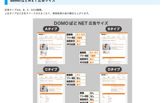 DOMO!ぱどNET関西のUI画面
