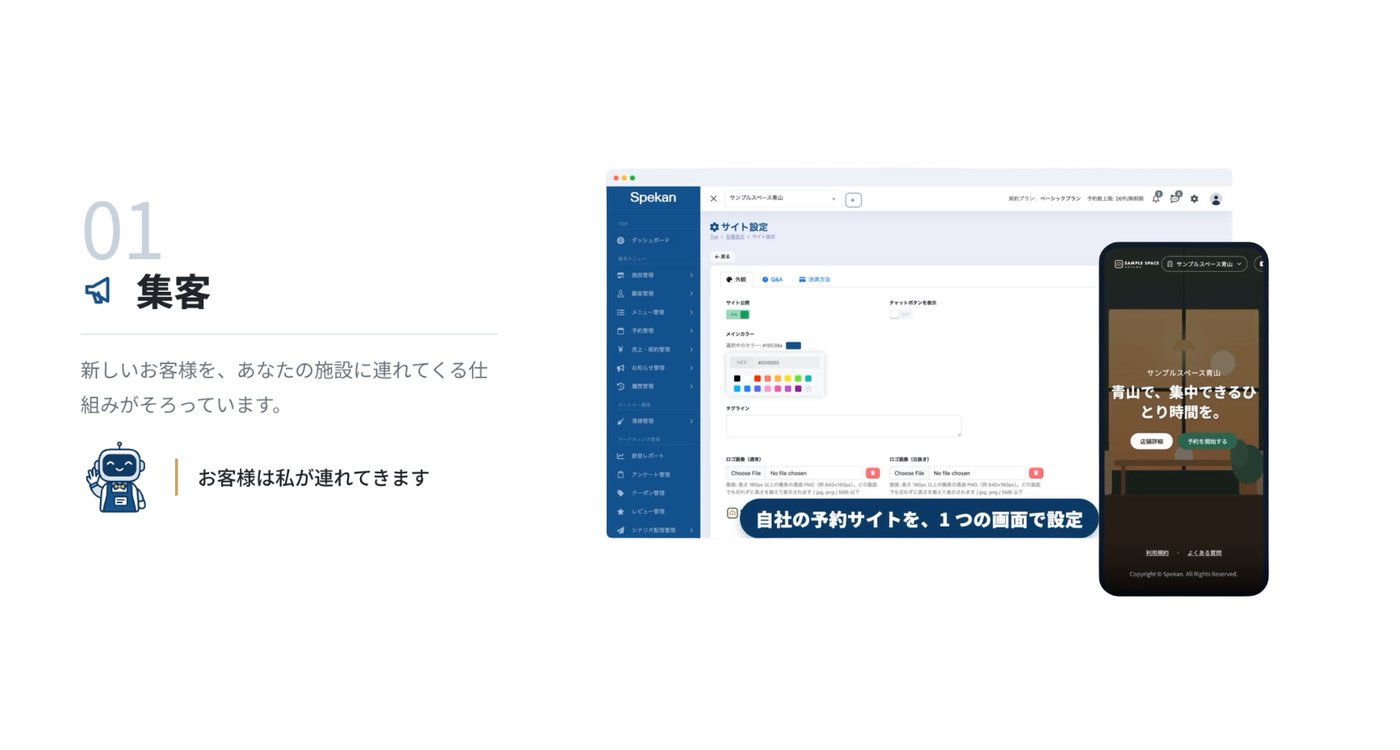 SpekanのUI画面